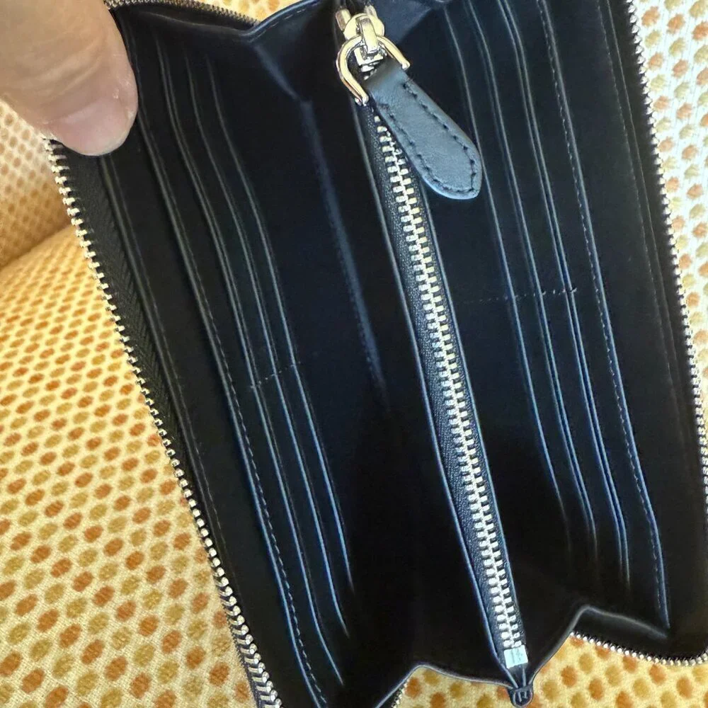Burberry‎ Super Exploded Check Large Zip Around Wallet, in cloth/leather 8084063